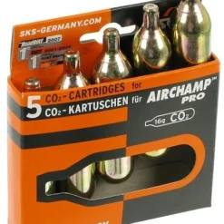 SKS CO2 Ersatzkartuschen Ohne Gewinde 16 G - 5 Stück